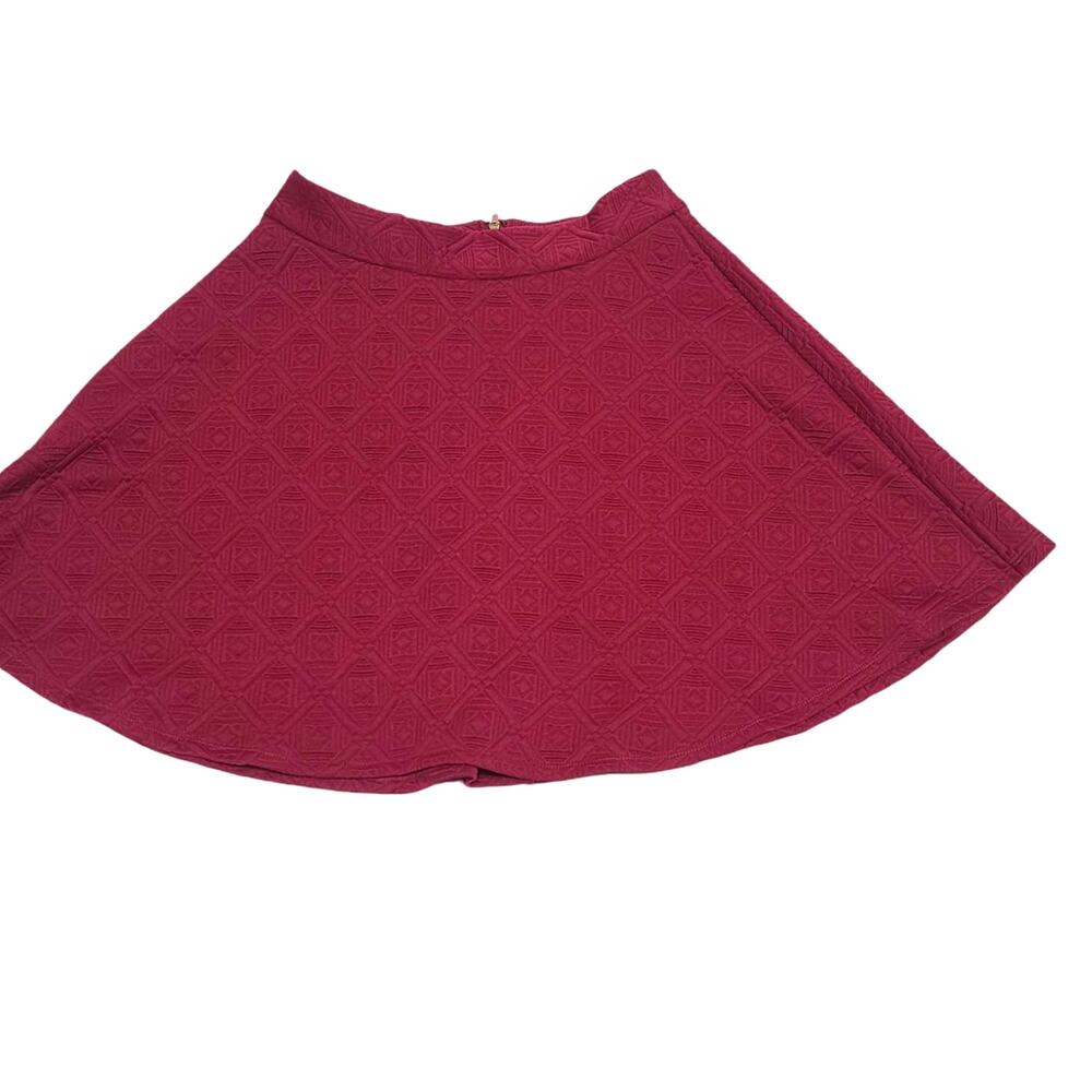 Alya women's medium burgundy mini skirt
